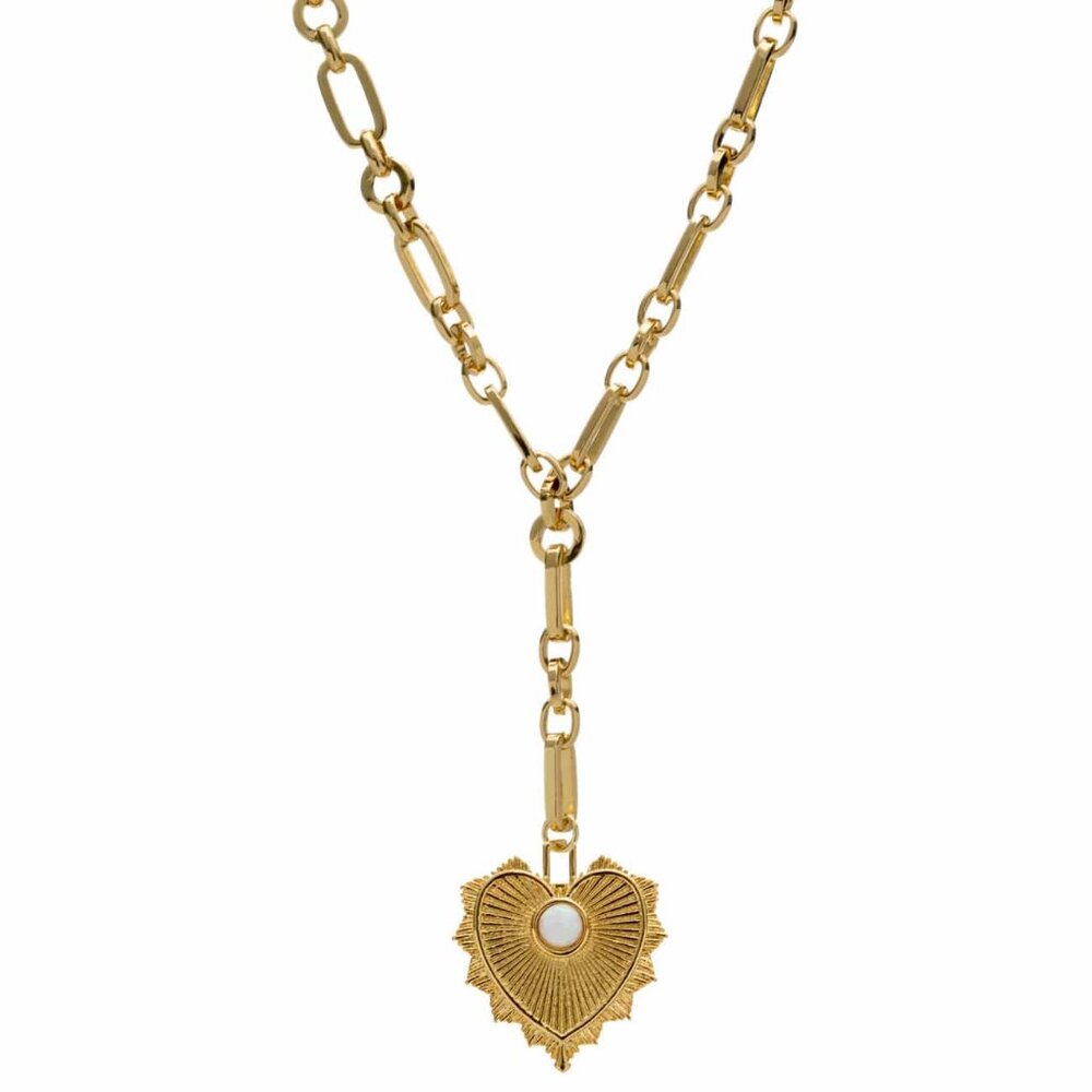 NWT - BRACHA LENNOX HEART CHARM PENDANT NECKLACE